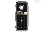 Smart Digital Glass Door Lock - Glass to Wall - Black